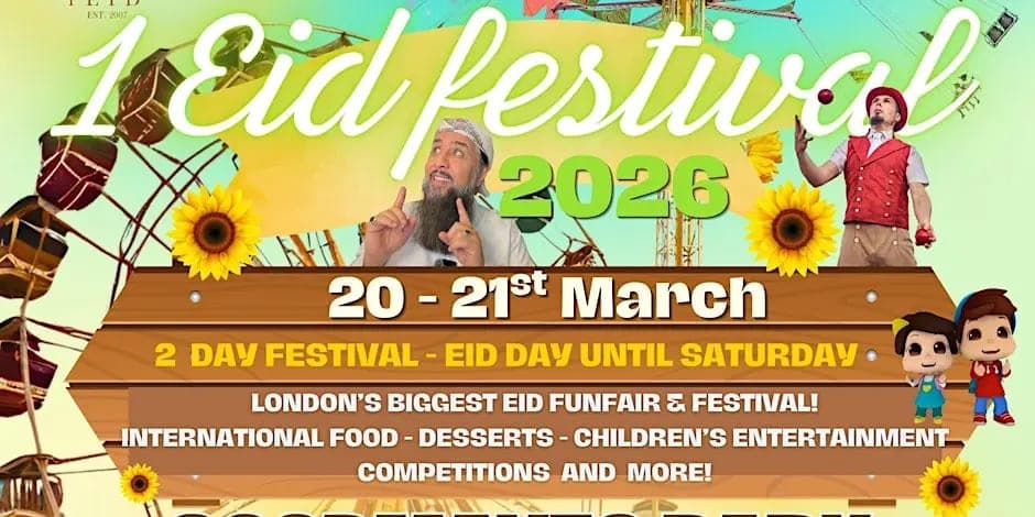 London Eid Fest 2026: Goodmayes Park Hosts Major Eid Celebration Supporting Small Businesses